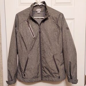 Audi Gray Windbreaker Jacket Size Medium Womens